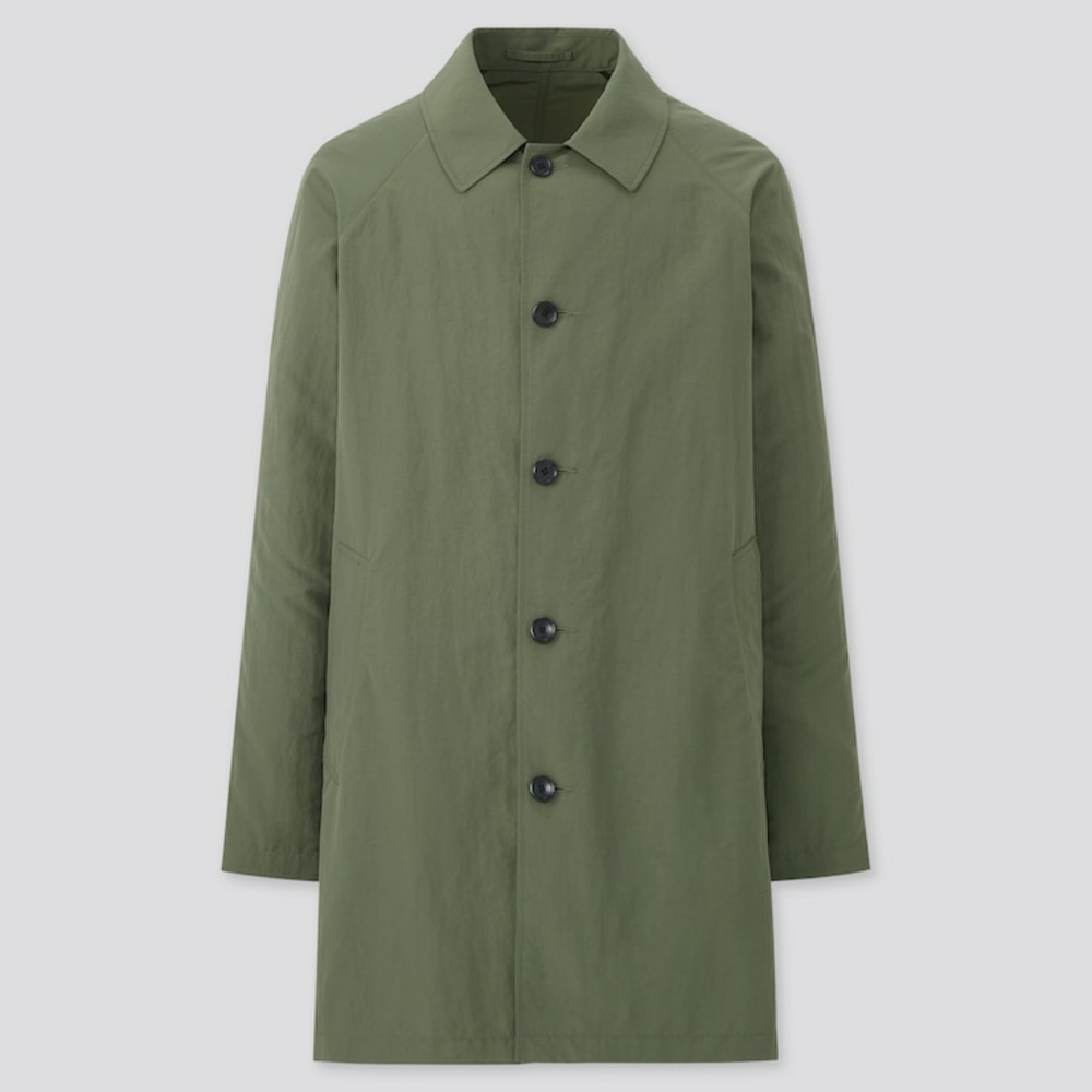 Uniqlo Pocketable Half Coat, Olive,